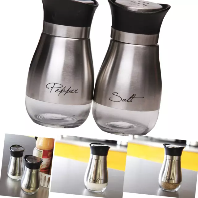 Juvale Salt and Pepper Shakers - Salt Shaker- Elegant Designed 4 Inch High Gr...