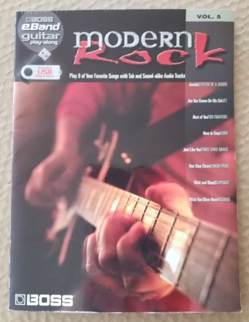 Modern Rock: Boss Eband Guitar Play-Along Volume 5 (English) Paperback Book