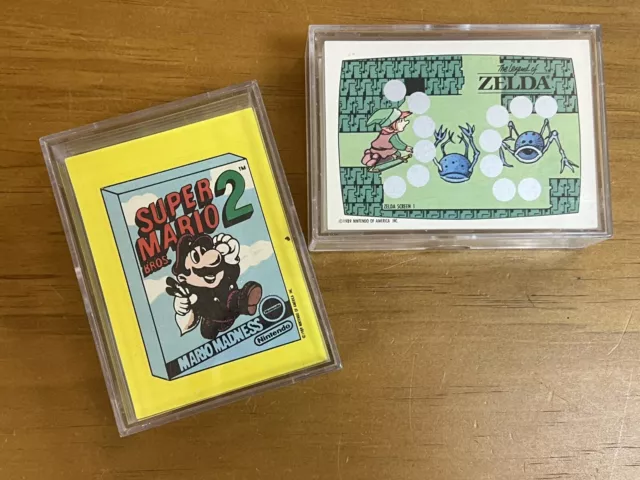 1989 Topps Nintendo 33 Stickers & 60 Scratch Off Zelda Mario Punch Out SET