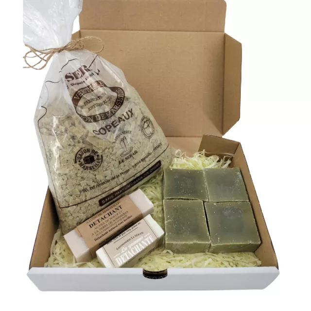 Coffret Cadeau - Coffret Savon Lessive - Détachant - huile d'olive - Le Sérail