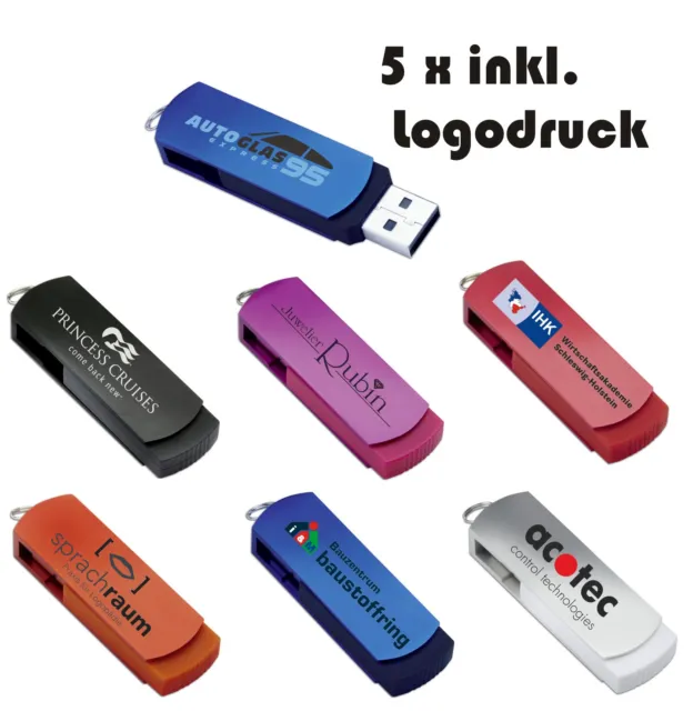 5 x 4GB USB Stick mit Ihrem Logo | Druck | Werbung Reflects ARAUCA