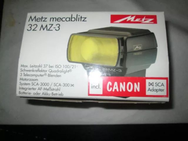 Metz Mecablitz 32MZ-3 + SCA 3101 M3 f. Canon EOS
