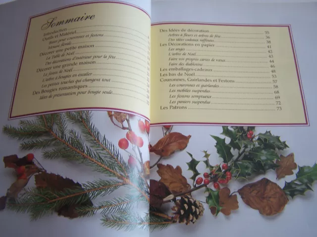 Les Decorations De Noel  . Beau Livre De 80 Pages En Tres Bon Etat . 2