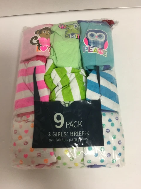 NEW Faded Glory Girls' Panty Underwear 9 Pairs Pack size 10 Neon color NEW Faded Glory Girls' Panty Underwear 9 Pairs Pack size 10 Neon color