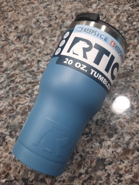 RTIC 20oz TUMBLER ICE BLUE NEW KEEPS ICE / HOT
