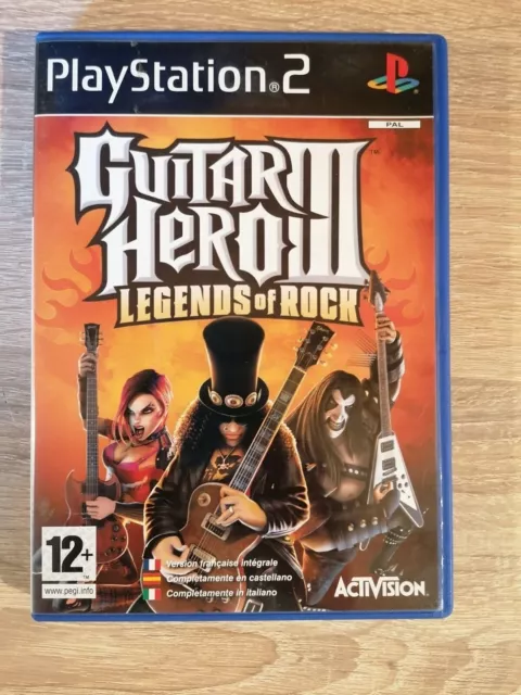 Sony Playstation 2 Ps2 Guitar Hero Iii 3 Legends Of Rock Pal Ita