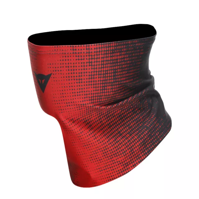 Scaldacollo Dainese Neck Gaiter Nero Rosso Traspirante per Moto Scooter