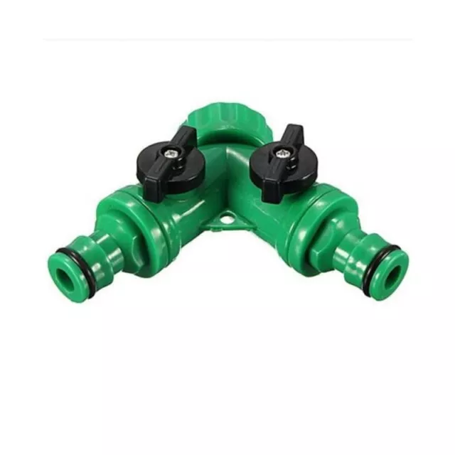 1/2"Hose Pipe Splitter 2 Way Quick Connector Adaptor Y Shape Garden Tap