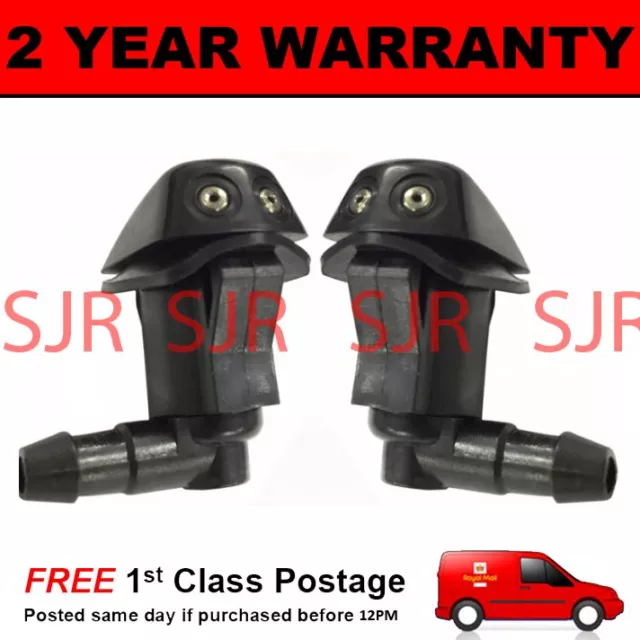 Pair Universal Windscreen Washer Twin Jet Straight Inlet Push Fitting 4Mm Wwy3