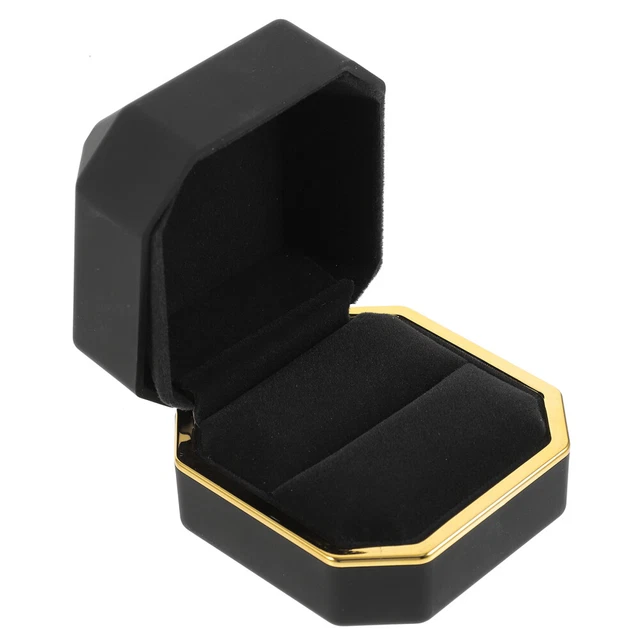 Magnifique boîte à bagues, coffret cadeau, éclairage LED, boîte à bagues de