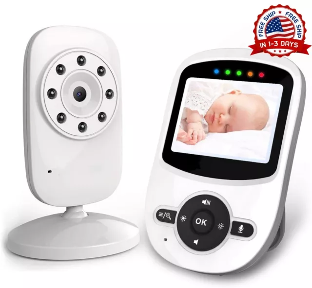 Monitor Para Bebe Con Camara Wifi y Audio En Cuna Vision nocturna y temperatura