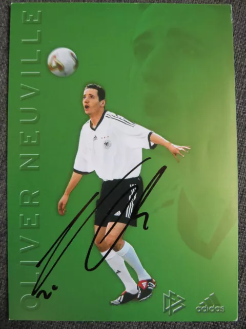 Handsignierte AK Autogrammkarte *OLIVER NEUVILLE* Deutschland DFB WM 2002