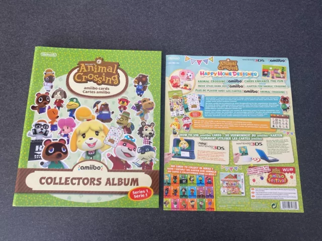 Album Animal Crossing " Amiibo "  série 1 avec 27 cartes incluses