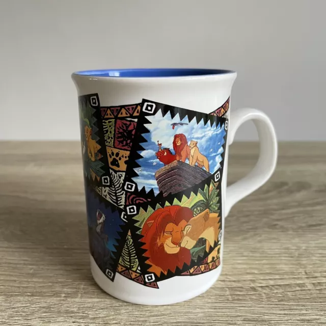 Vintage Disney The Lion King Made In England Mug Cup Retro Comic