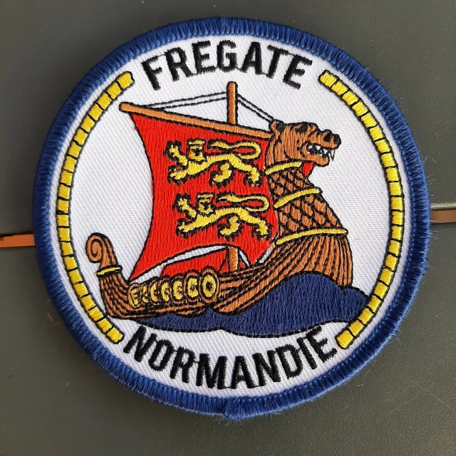 FRÉGATE LA FAYETTE basse visibilité Insigne tissu Patch MARINE ORIGINAL