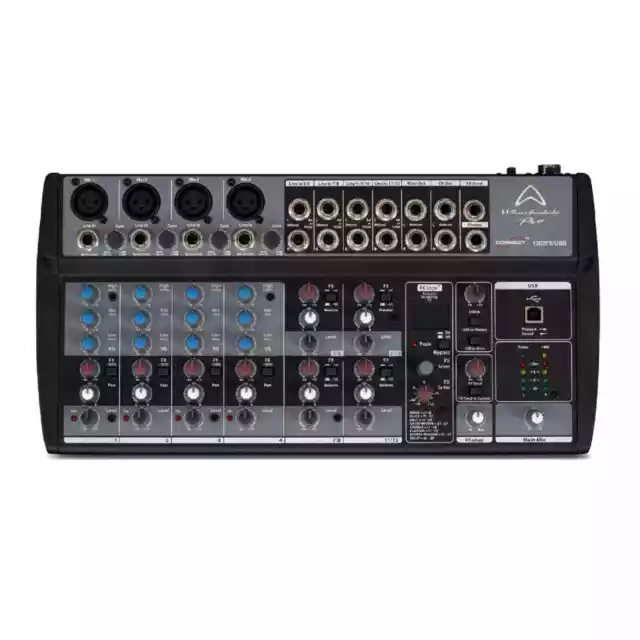 Wharfedale Pro Connect 1202FX USB Mixing Desk With FX Live Sound DJ Stage