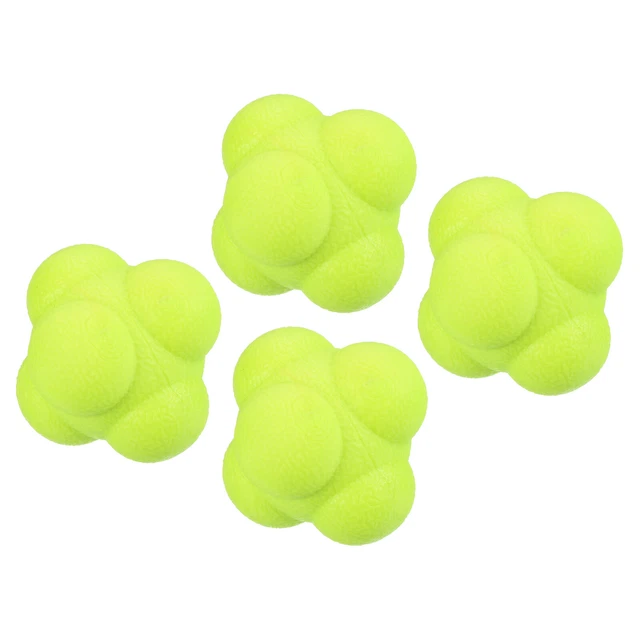 Lot de 4 balles à sauter avec cordon pour enfants - Balle avec cordon - Pour