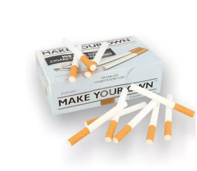 1000 Rizla Branded Make Your Own Concept Cigarette Filter Tubes King Size Ks 3
