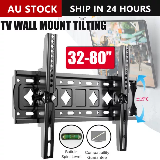 32 40 42 47 50 55 60 62 65 70 75 80inch TV Wall Mount Bracket Tilt Slim LCD LED