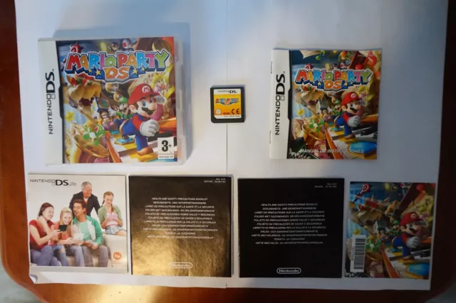 Mario Party Nintendo DS Pegi 2007 Original Funciona PAL Caja NDS Completo CIB