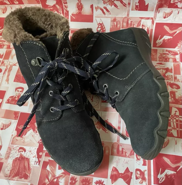 HOTTER ANKLE BOOTS lace up Brown Size UK 7 EU 41 good condition 20.00 PicClick UK