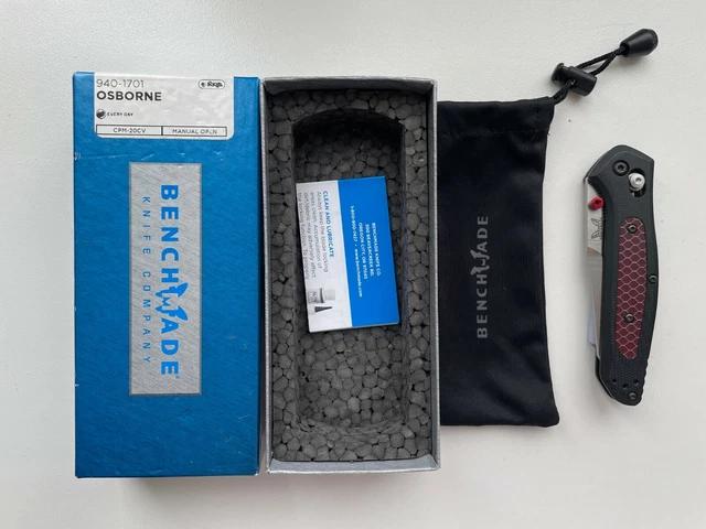 RARE Benchmade Osborne 940-1701 Osborne CPM-20CV Satin Blade NEW
