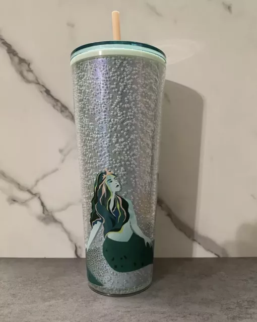 Starbucks 2024 Anniversary Mint Green Bubbleseed Siren Tumbler- Venti/24oz NWT