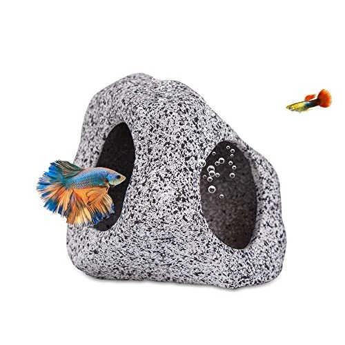 Ameliade Aquarium Cave Decorations Betta Hideout Fish Tank Accessories Shrimp