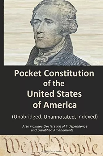 Pocket Constitution of the United States of America Unabridged Unannotated Vo...