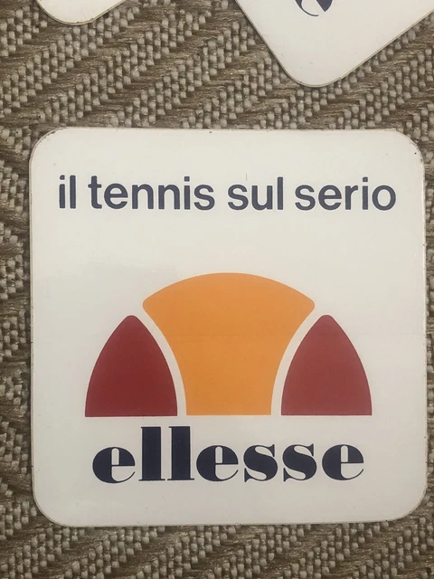 Autocollant Vintage Ellesse Tennis – Sticker Original Des Années 80, Neuf