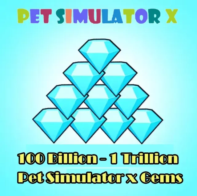 1 Trillion Gems 💎 💎 Roblox PSX Pet Simulator X ✨100% NEVER DUPED!  QUICKEST!✨