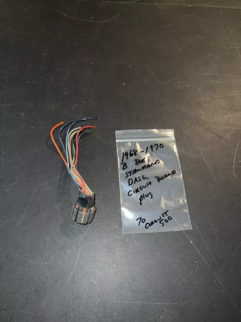 1968 - 1970 Mopar B Body Standard Dash Gauge Wiring Plug 68 69 GTX Road Runner