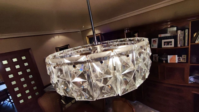 lámpara colgante de cristal kinkeldey. En perfecto estado