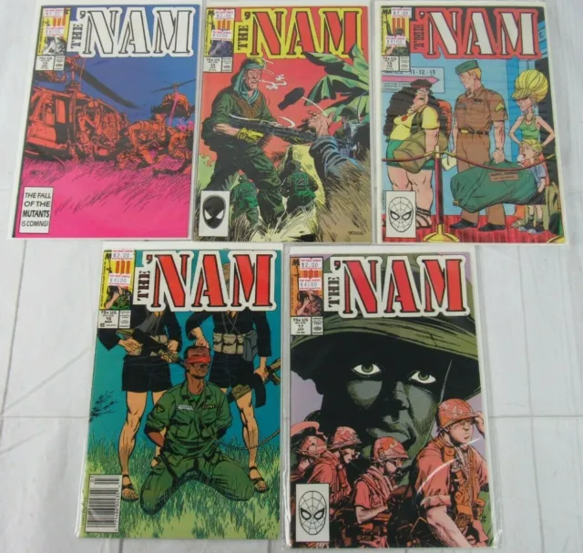 The 'Nam #13-17 1987 Marvel Comics Lot of 5 Comics