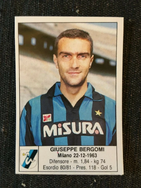 GIUSEPPE BERGOMI CAMPIONATO SERIE A 1984-85 INTER-JUVENTUS