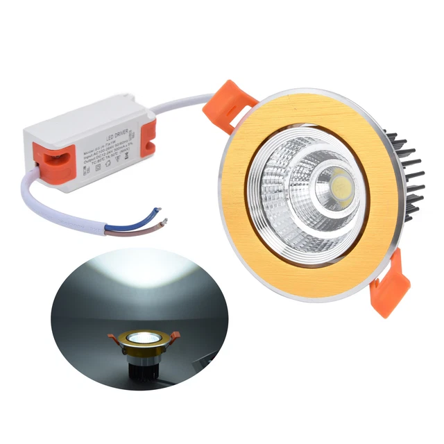 Ceiling Led Lights 7W Power Safe Stable Adjustable Angle Led Recessed Lighting