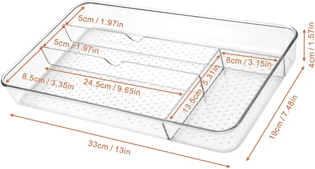 Bandeja de cubiertos, cajones organizador para almacenamiento utensilios cocina 2