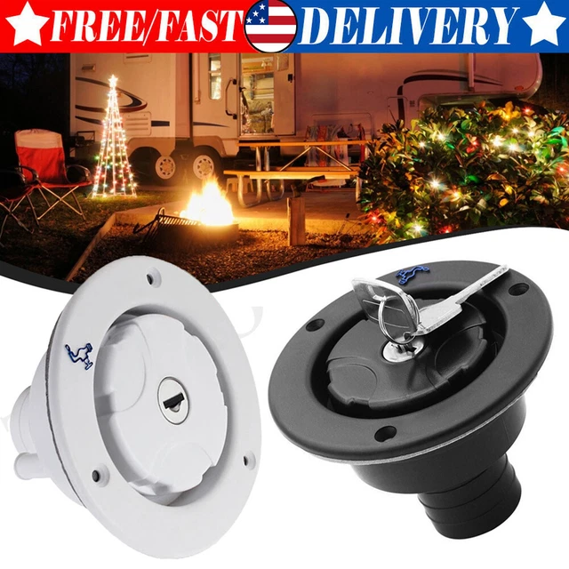 FRESH WATER LOCK Inlet Hatch Filler Tank Cap Fit For Caravan RV Camper