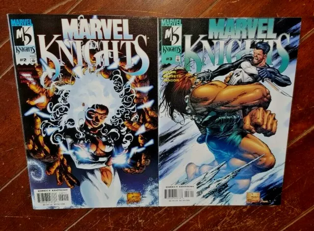 Marvel Knights #2 & #3, (2000, Marvel): Punisher/Daredevil/Black Widow!