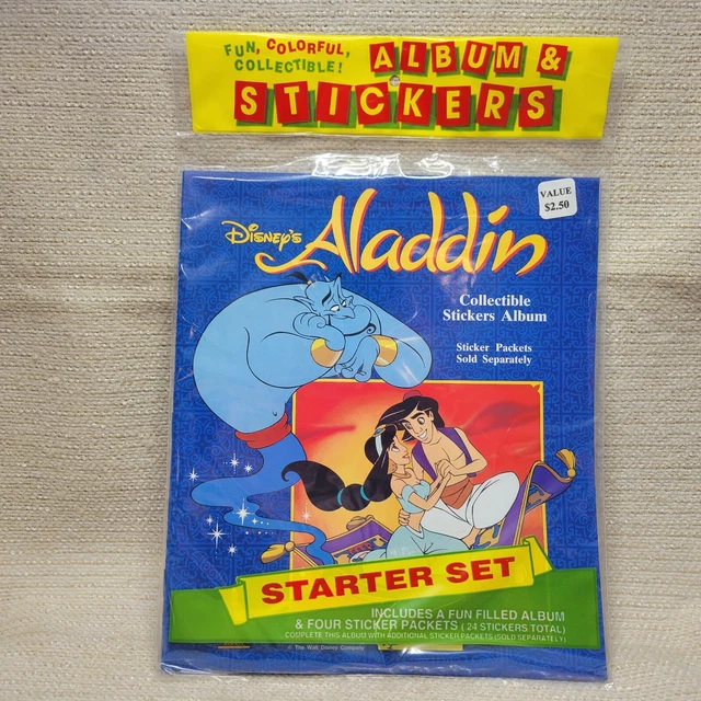 NEW 1993 DISNEY Aladdin Sticker Album w/4 Packs 230878G £18.66 ...