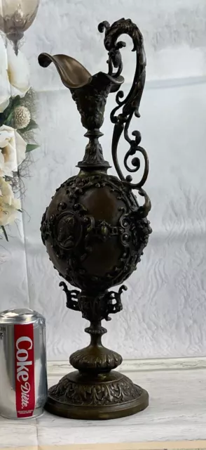 DECORATIVE VICTORIAN VENETIAN STYLE FLORAL DECORATION amp; BRONZE URN VASE SALE 2