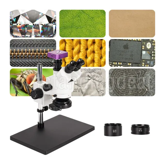 3.5X-90X Trinocular Microscope HDMI 51MP Microscope Camera Kit For Soldering PCB