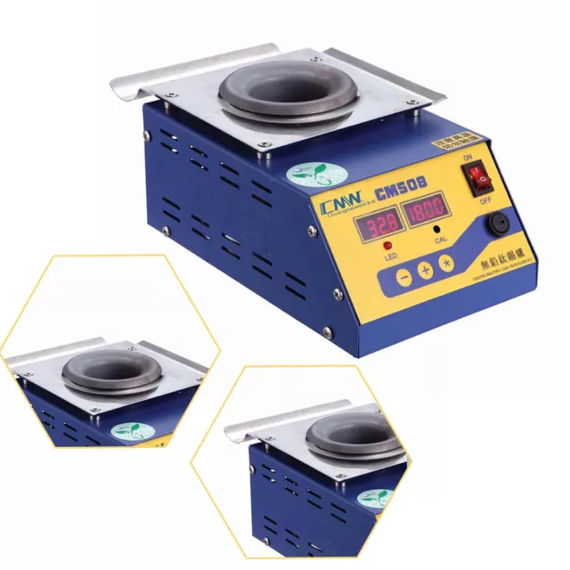 600g stainless  Solder Pot 110V 280W Soldering Desoldering Bath Titanium Plate