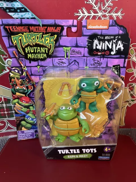 Teenage Mutant Ninja Turtles Mutant Mayhem Turtle Tots Raph, Mikey Action Figure
