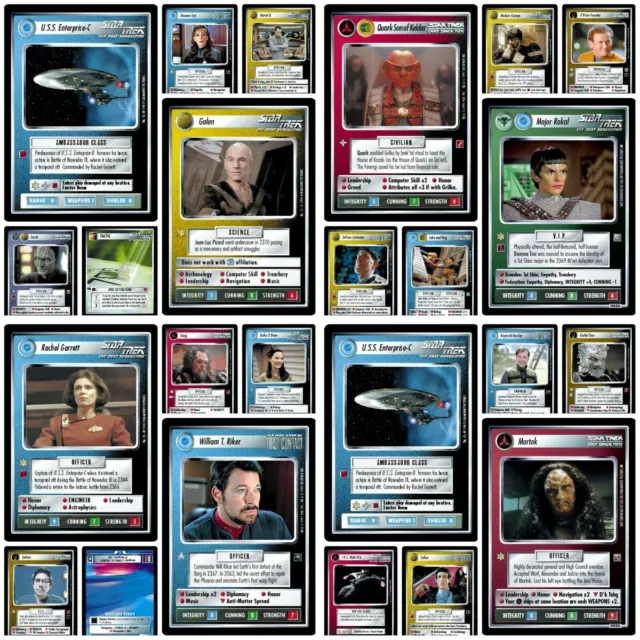 Star Trek CCG Decipher Single Rare Cards TNG DS9 Voyager Original Series Movies