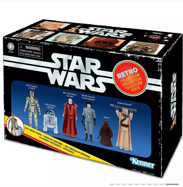 Star Wars Hasbro Kenner Retro Collection Boxed Set 6 Figures R2 C-3PO Jawa Obi