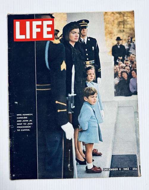 LIFE MAGAZINE JFK Kennedy Funeral, Jackie, Caroline, John Jr.- December ...