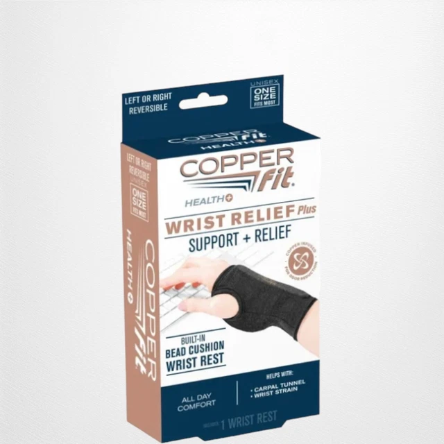 Copper Fit Unisex Adult, Rapid Relief Wrist Hot/Cold Therapy Black, Open Box