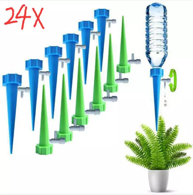 24x Bewässerungsystem Wasserspender Für Pflanzen Automatisch Topfpflanzen Blumen