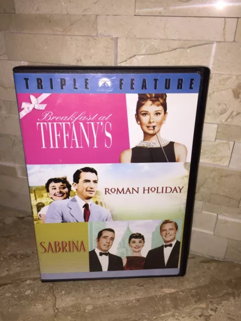 Audrey Hepburn Triple Feature Dvd Sabrina Roman Holiday Guc